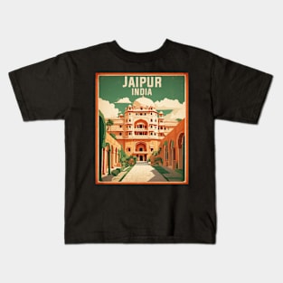 Jaipur India Vintage Tourism Travel Kids T-Shirt